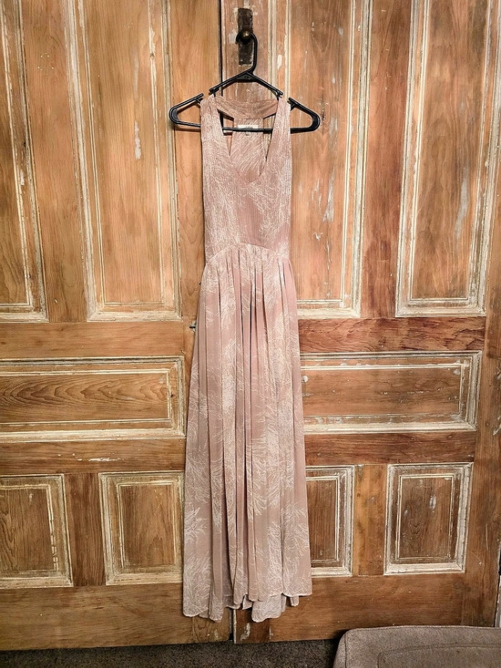 Umgee Abstract Maxi Dress in Pink Size Small Like New
